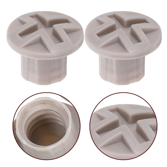 OUNONA 10Pcs Universal Grey Plastic Slide Covers with Precision Fit for Secure Slide Screw Fixing