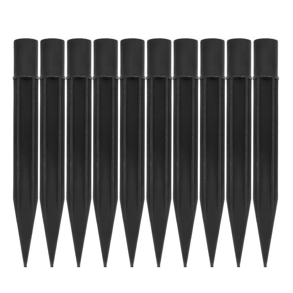 OUNONA 10-Pack Ground Spike Lawn Lamp Stakes for Landscape Lighting, Lawn Insert Ground Stakes for Outdoor Use