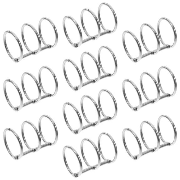 OUNONA 10-Pack Iron Binder Clips 3-Inch Openable Loose Leaf Clasps for Calendar Binding and Project Book Binders