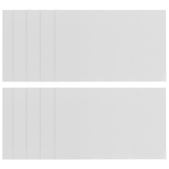 OUNONA 10Pcs Silver Aluminum Plates for Sublimation Heat Transfer and DIY Crafting