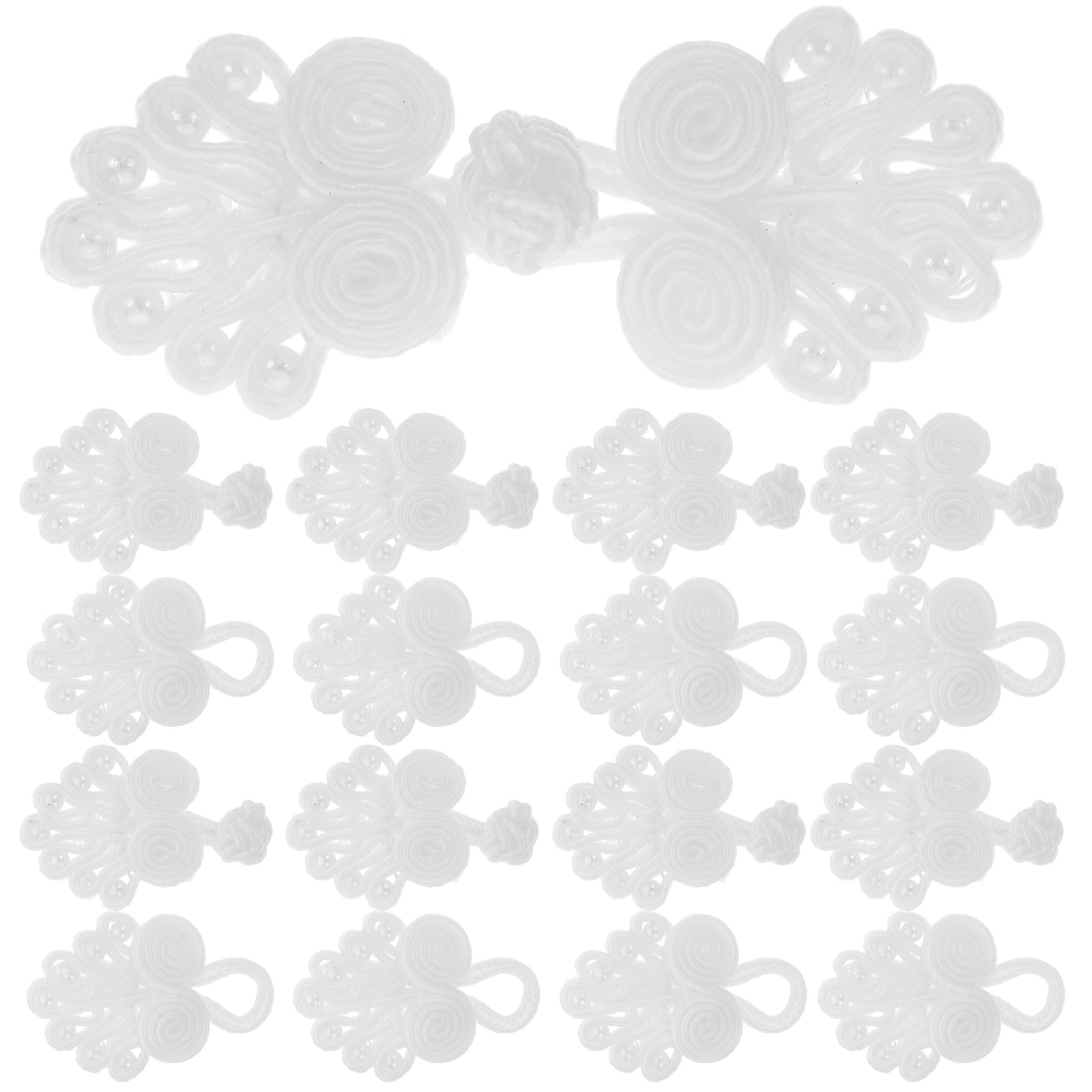 OUNONA 10 Pair Traditional Chinese Closure Frog Knots Fastener Screws ...