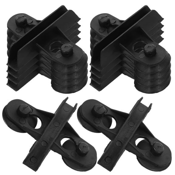 OUNONA  10 Pcs Aquarium Tubing Suction Cups for Isolated Fish Tank Heater Black