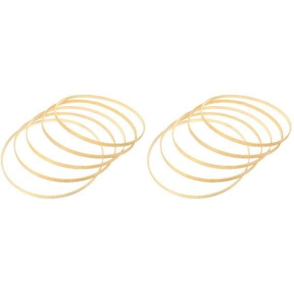 OUNONA 10 Pcs Bamboo Circles Hanging Plants Garland Frames DIY Wreath Rings Flowers Wreath Making Rings