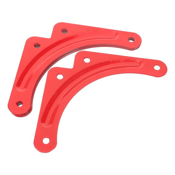 OUNONA 10 Pcs Brackets Reinforcement Sheet 14.00X7.00X0.20CM Red