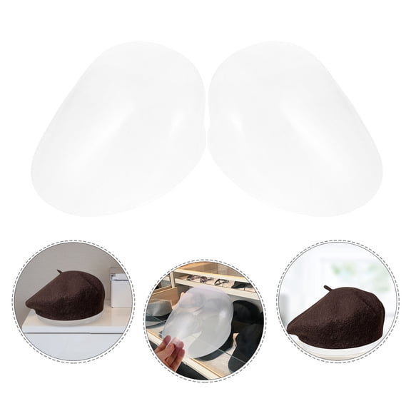 OUNONA  10 Pcs Bump Cap Insert for Baseball Caps Support Transparent