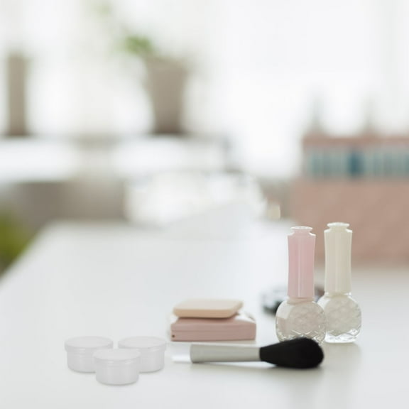 OUNONA 10 Pcs Clear Plastic Bead Storage Containers for Organizing Beads Nail Art Supplies Glitter Makeup and Cosmetics