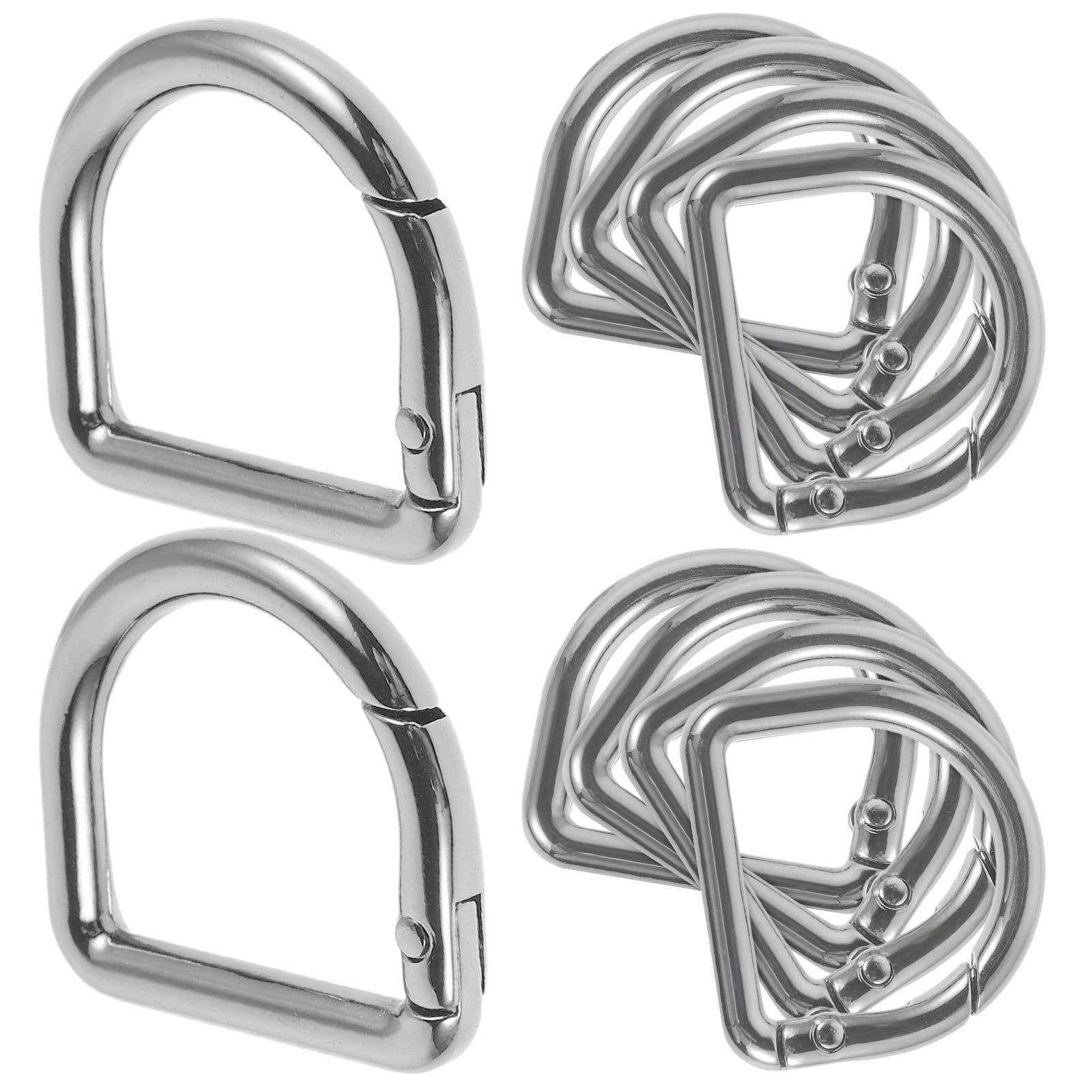 OUNONA 10 Pcs D-shaped Connecting Buckle Minis Non Mallet Handcraft ...