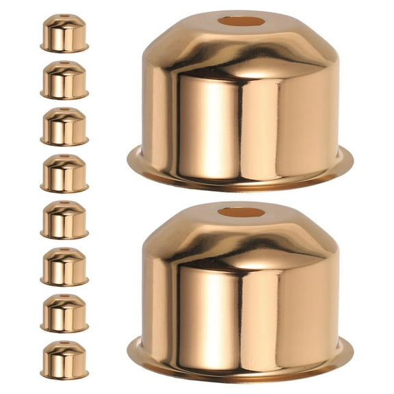 OUNONA 10 Pcs Decorative Riser for Lamp Lighting Table with Golden