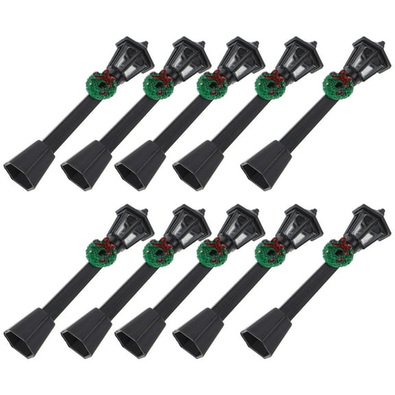 WEAVILUX Miniature Street Light Model Plastic Multi Hobbyists Indoor Display 10Pcs 3.14X0.59X0.59in