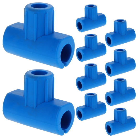 NUOLUX 10Pcs Blue Fishing Line Spool Connector Replacement Durable Outdoor Winder Adapter for Anglers