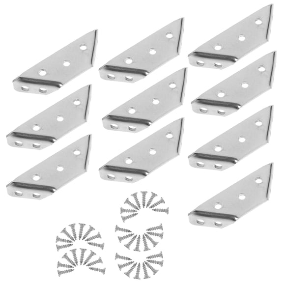 OUNONA 10 Pcs Floating Shelf Brackets Multi-angle Joint Fastener