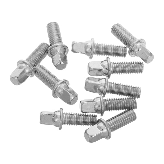 FOLOYORI 10pcs Sanding Drum Kit with Drum Screws Iron Silver Plated Drum Setup Tools