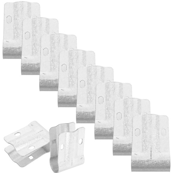 OUNONA  10 Pcs Greenhouse Tube Rail Clamp Base Pipe Clamps