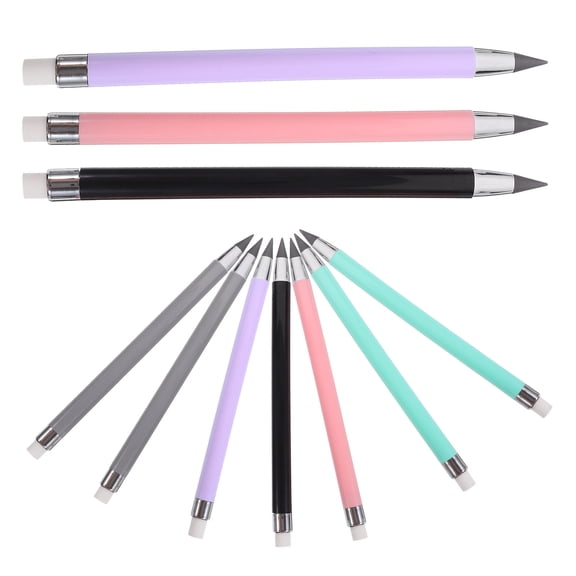OUNONA 10 Pcs Infinite Pencil Eternal Inkless Macaron Pencil 15.00X0.70X0.70CM