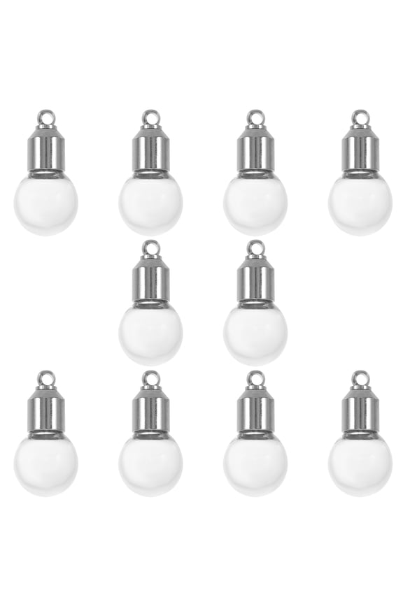 10 Pcs Jars Wishing Drift Bottle Pendant 2.00X1.00X1.00CM