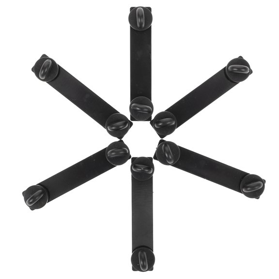 NUOLUX 10Pcs Black Metal Pin Back Clips for Brooches Badges and Enamel Pins