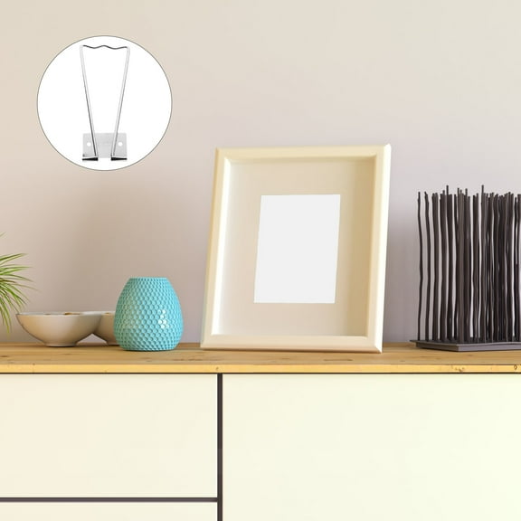 OUNONA 10 Pcs Large Bracket Photo Frame Stand Stable Picture Frame Support 11X4.5CM