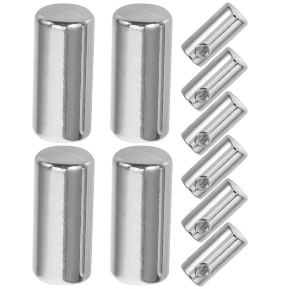 OUNONA 10 Pcs Metal Drawstring Cord Lock Silver for DIY Pants and Hoodie Clothing Accessories