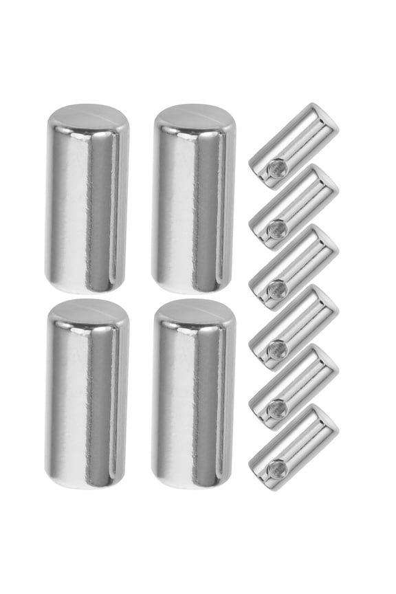 10 Pcs Metal Drawstring Cord Lock Silver for DIY Pants and Hoodie Clothing Accessories