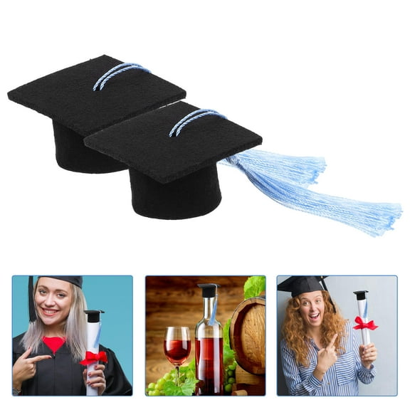 OUNONA 10 Pcs Party Bachelor's Hat Decoration Man 5.50X5.50X3.20CM