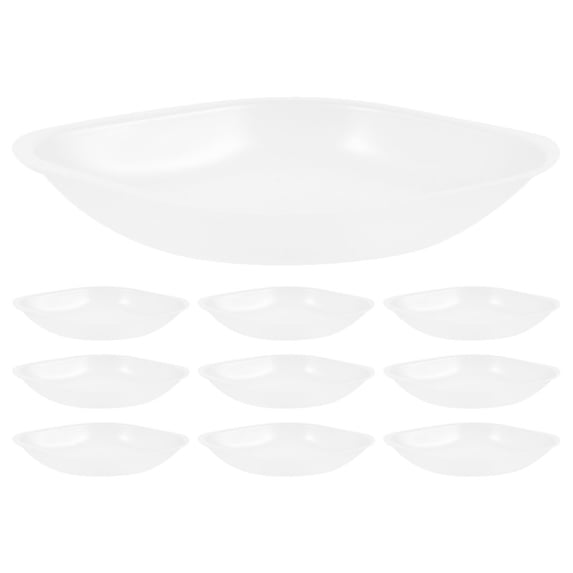 DRAFIDEEP Plastic Weighing Dishes Hips Rhombus Shape 10Pcs 4.8X3.8X0.5In
