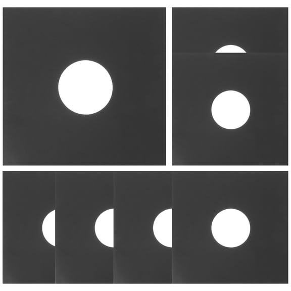 OUNONA 10 Pcs Record Bag Holder Playing Kit Car Visor CD Organizer Black