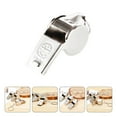 thumbnail image 1 of OUNONA  10 Pcs Referee Whistle Football Red and Whistles Child Silver, 1 of 8