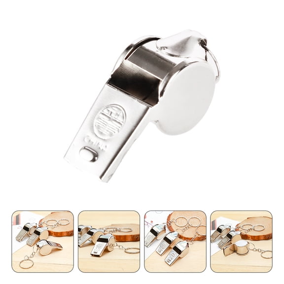OUNONA 10 Pcs Referee Whistle Football Red and Whistles Child Silver