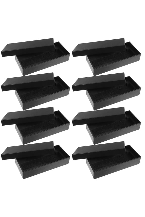 Tineasur 10Pcs Black Single Watch Box Organizer with Soft Interior for Safe Storage