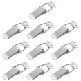 thumbnail image 2 of 2Pcs 304 Stainless Steel Double Spring Loaded Suitcase Chest Tool Box Locking Hardware Toggle Latch Hasp BuckleW/Screws (S 2 of 13