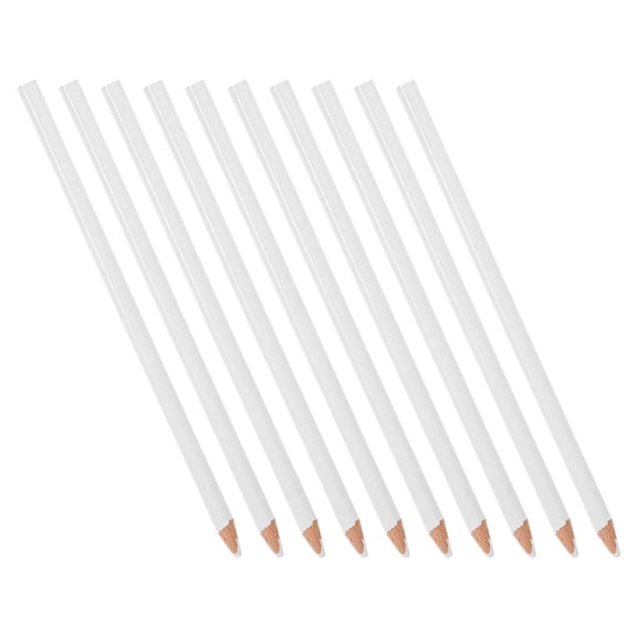 OUNONA 10 Pcs White Chalk Pencil Wood Tracing Tools For Students With Practical Applications Back to School