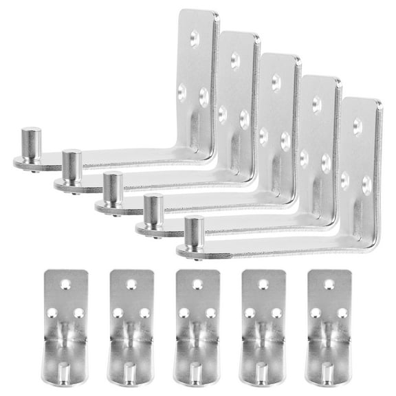 OUNONA Wall Hook for Fire Extinguisher L Shaped Iron 10Pcs