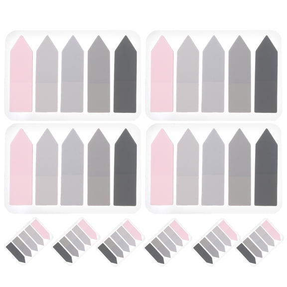 OUNONA 10 Sets Translucent Sticky Page Markers Arrow Label Student