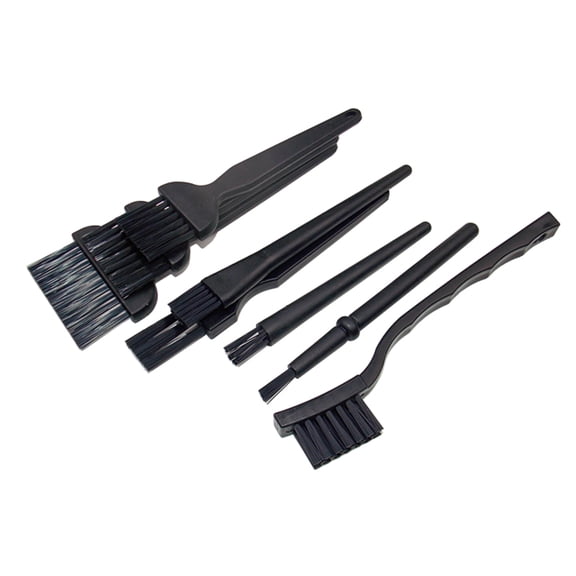 OUNONA 10 in Fiberglass Scratch Brush Pen Anti Static Cleaning Brushes Black