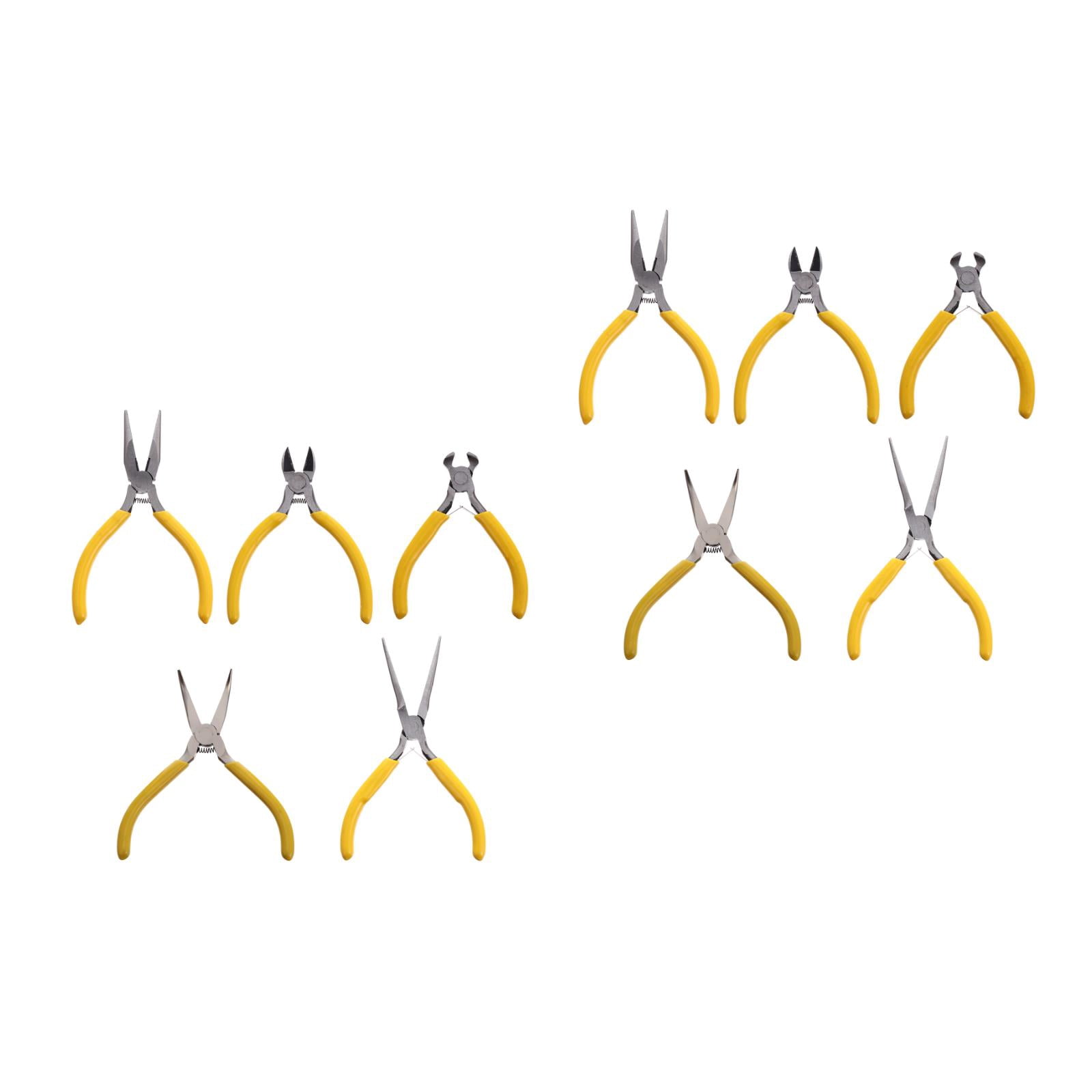 OUNONA 10 pcs  Mini DIY Jewelry Pincer Accessories Handmade Craft Clamp Beading Tools