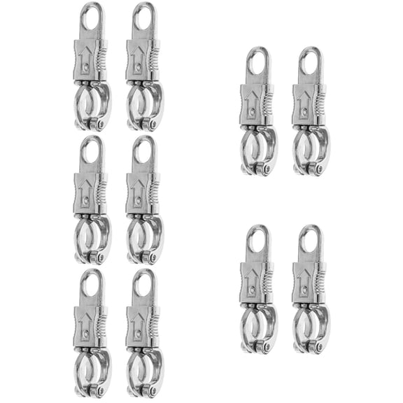 OUNONA 10 pcs  Rope Release Clips Rope Hanging Hooks Horse Racing Rope Hooks Outdoor Hooks