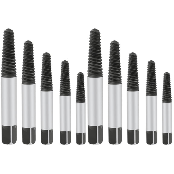 OUNONA 10 pcs  Screw Extractors Tool Damaged Bolt Removers Drill Bits Guide Screw Removal Tools