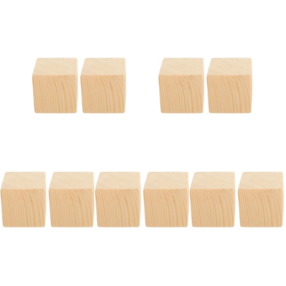 NUOLUX  Sturdy Wood Furniture Risers for Bed Sofa Couch 10Pcs