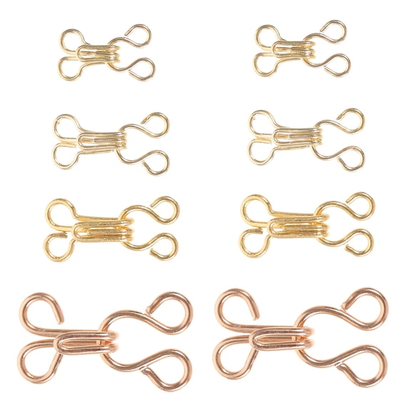 OUNONA 100 Pairs Press Buttons for Clothes Clothing Closures Golden