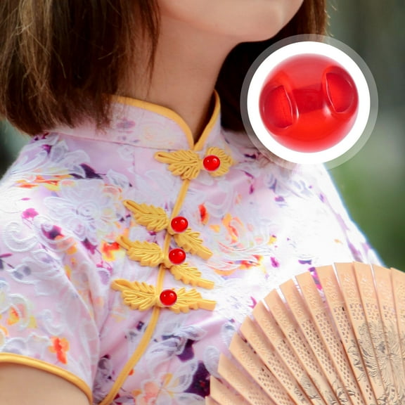 CATIEBYE Sewing And Craft Buttons Resin Red 100Pcs 0.4In