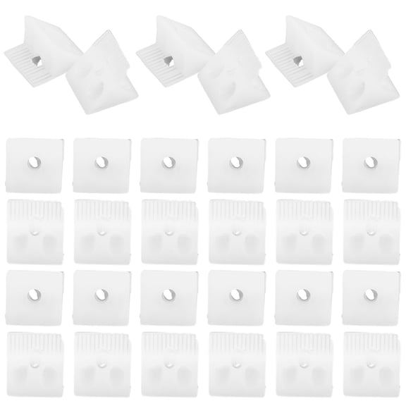 100pcs Mending Wedges Corner Brace Drawer Base Support Brackets with Screws for Repairing Sagging Furniture