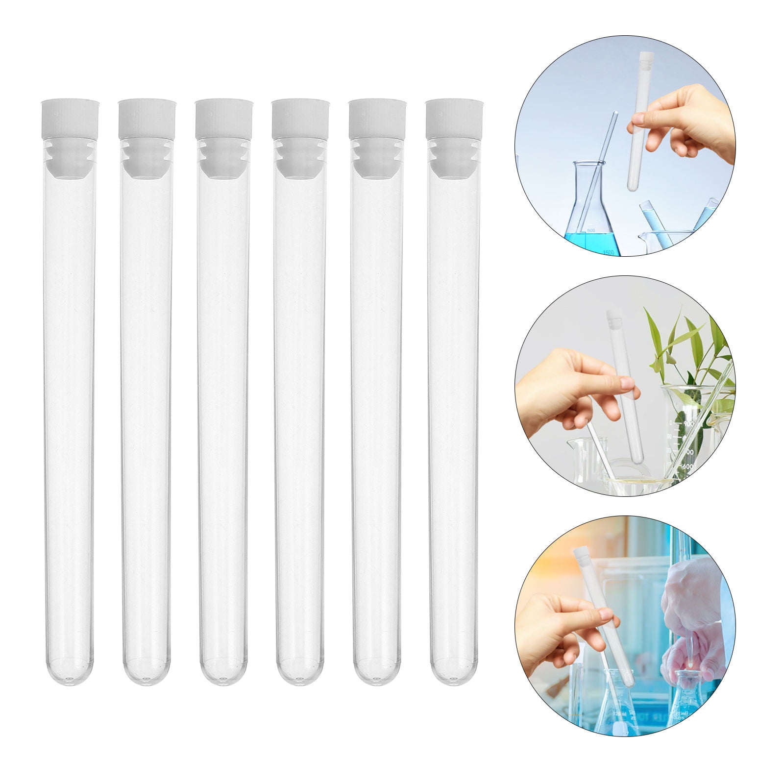 NUOLUX 100Pcs Safety Needle Cases with Lids for Durable Plastic Storage