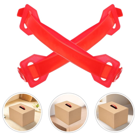 OUNONA 100 Pcs Handles for Cardboard Boxes Carton Baby Shopping
