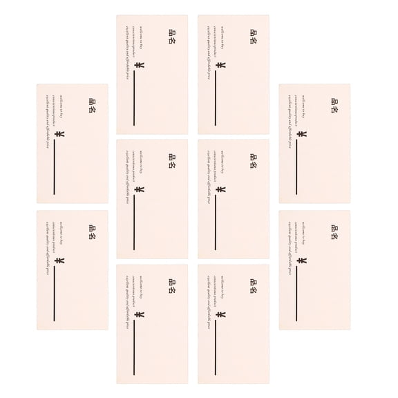 OUNONA  100 Pcs Label Boxes with Lids Square Price Sign Blank Paper