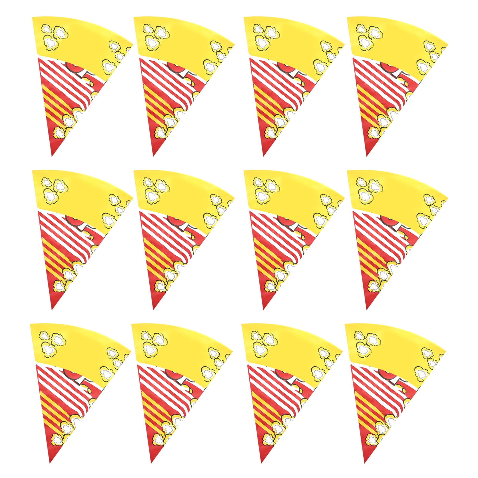 OUNONA Cone Shaped Paper Bags Popcorn Container Movie Night Multi ...