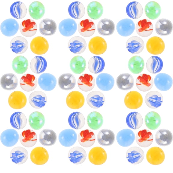 WEAVILUX Small Glass Beads Glass Gems Assorted Color 100pcs For Birthday Party