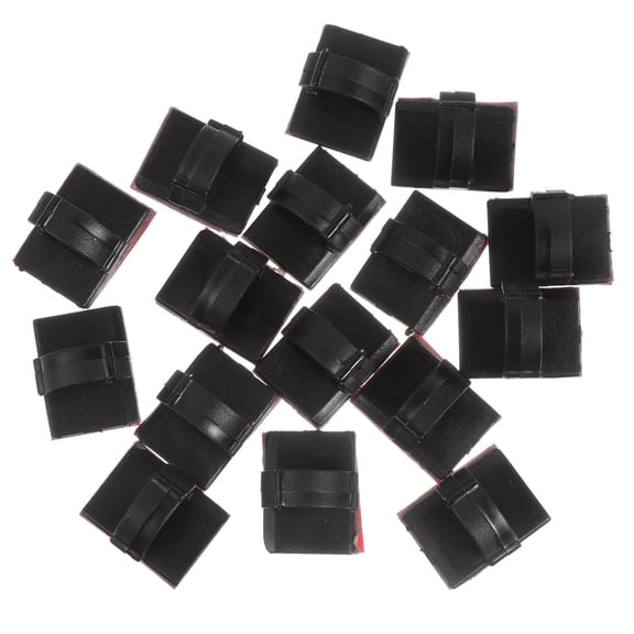 OUNONA 100 Pcs Wiring Button Wall Cable Pass Mount Sticky Holder Clip