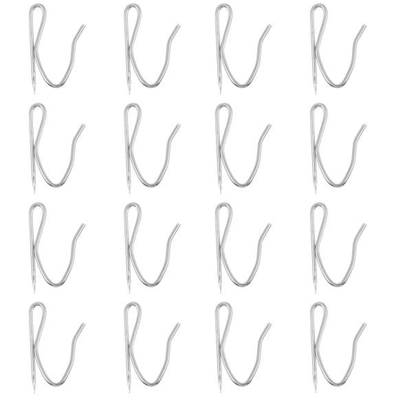 OUNONA 100 Pcs Stainless Steel S Shape Hooks Silver for Curtains
