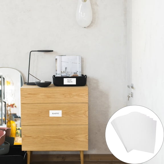 WEAVILUX Canning Jar Labels Stickers Removable White Paper 100 Sheets 24Pcs Sheet