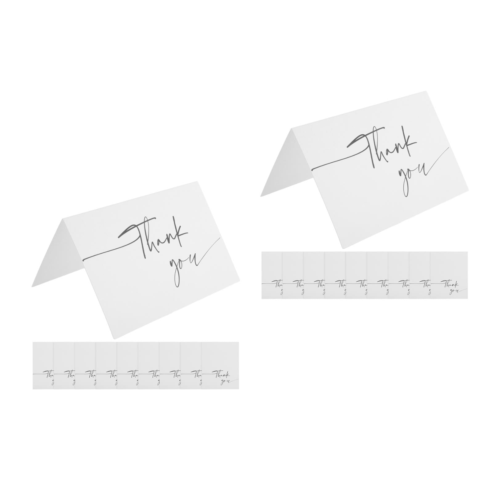 Ounona 100 sheets thank you wedding cards thank you cards baby shower